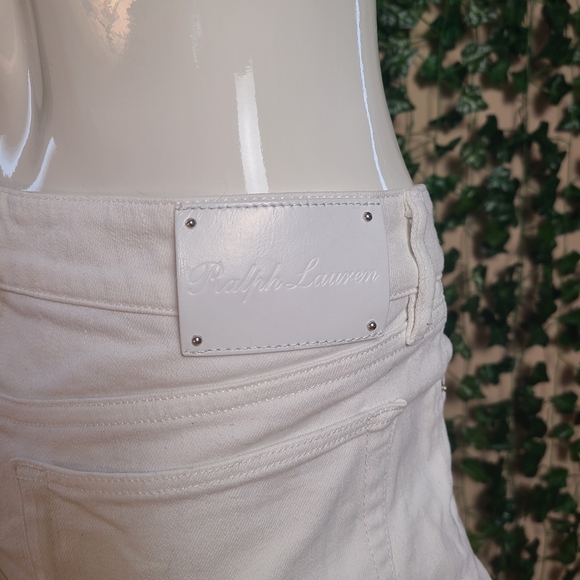 Ralph Lauren Purple Label Women's White Cotton Matchstick 400 Jeans size  29 - Picture 8 of 16